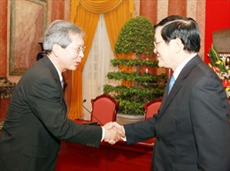 Chủ tịch nước Trương Tấn Sang tiếp Hội những người Hàn Quốc yêu Việt Nam 
